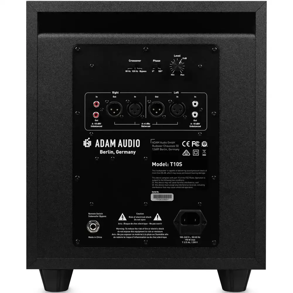 Adam Audio T10S Aktif Stüdyo Referans Subwoofer