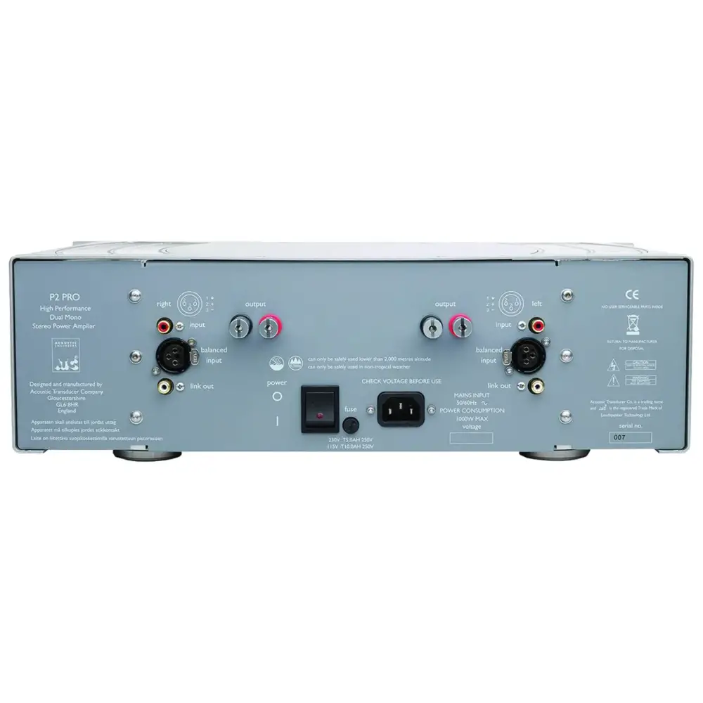 ATC Loudspeakers P2 Pro (Dual-Mono Power Amplifier)