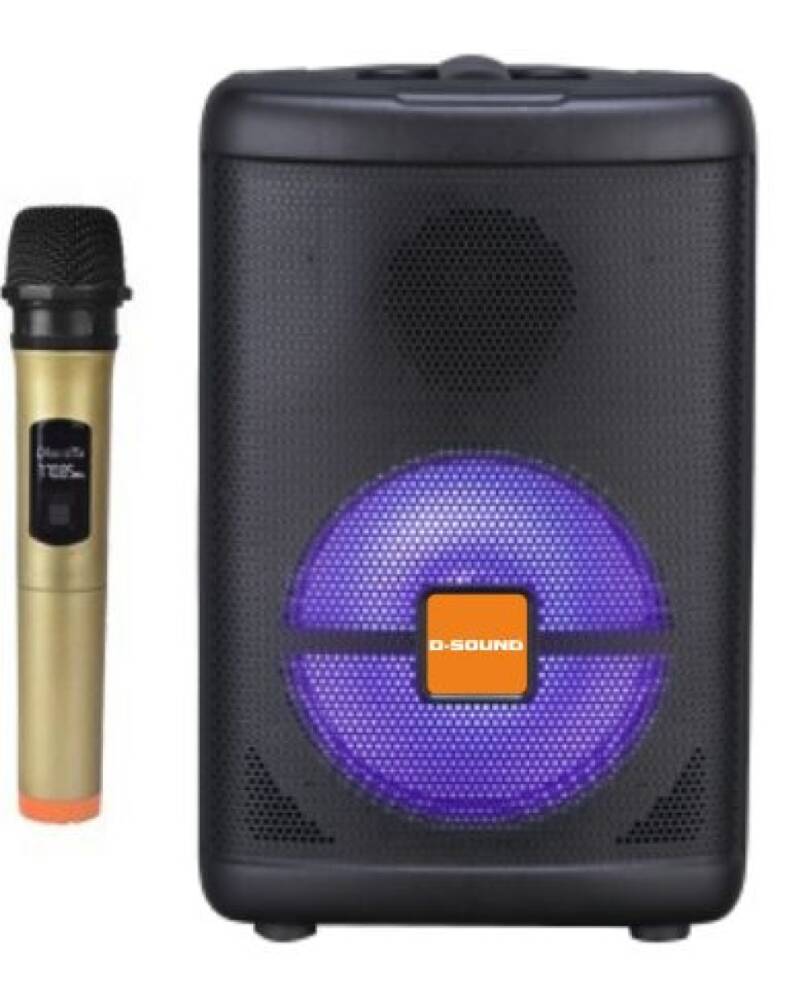D-Sound DS-08 Şarjlı Mikrofonlu Taşınabilir Hoparlör