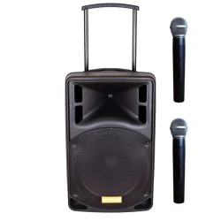 D-Sound MAX-12PA Şarjlı Mikrofonlu Hoparlör - Thumbnail