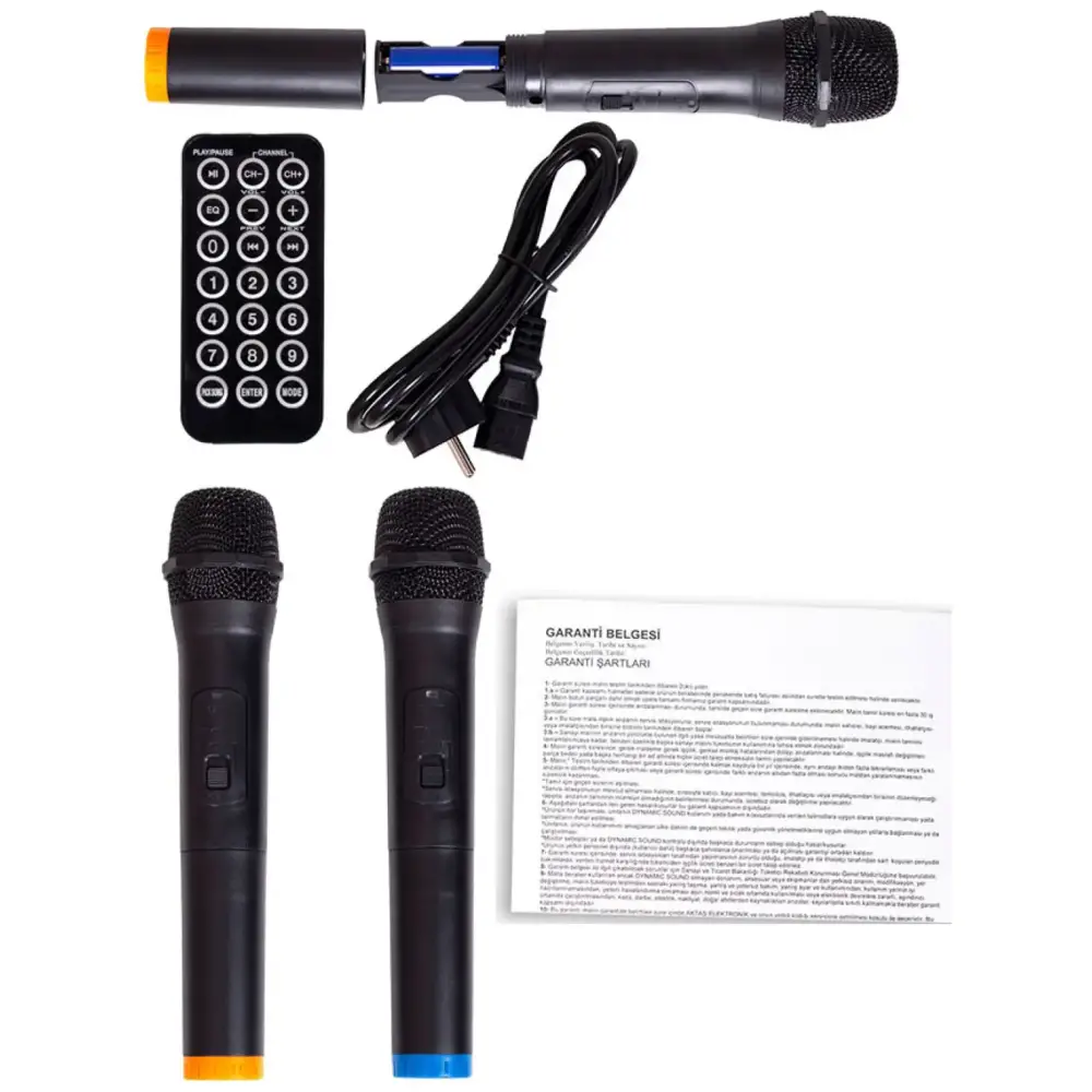 D-Sound MAX-12PA Şarjlı Mikrofonlu Hoparlör