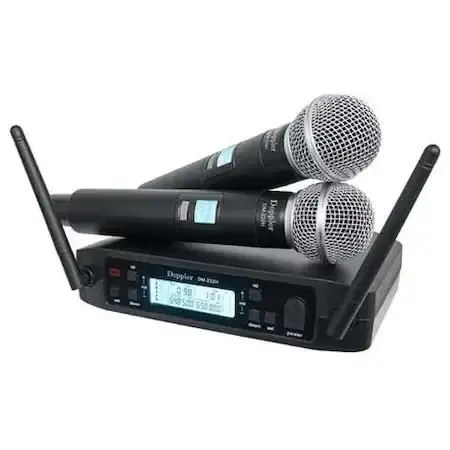 Doppler DM-232H Çift El Telsiz Mikrofon