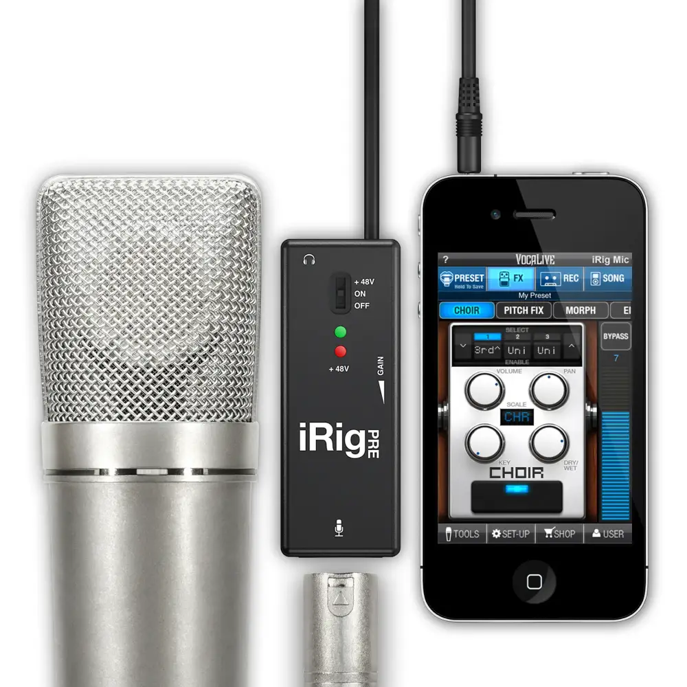 IK Multimedia iRig Pre Mobil Mikrofon Preamp / Ses Kartı