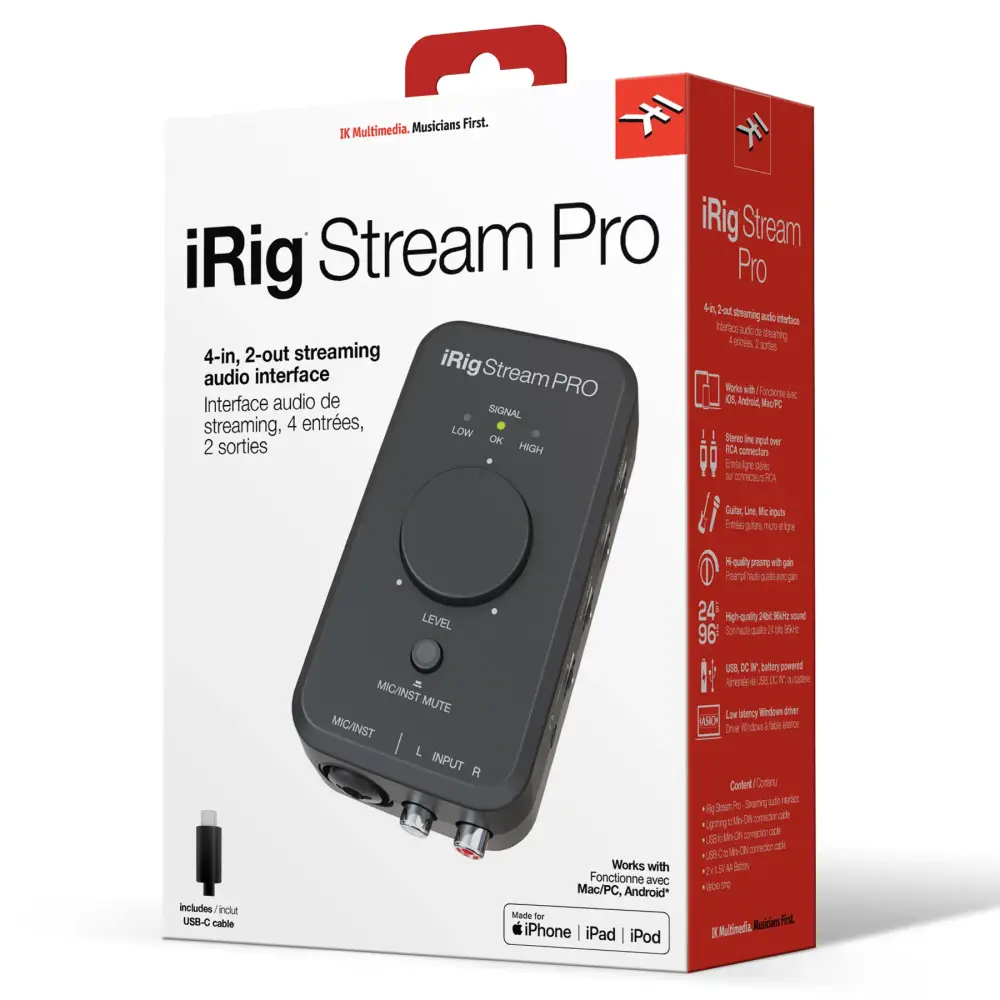 IK Multimedia iRig Stream Pro Streaming Mobil Ses Kartı
