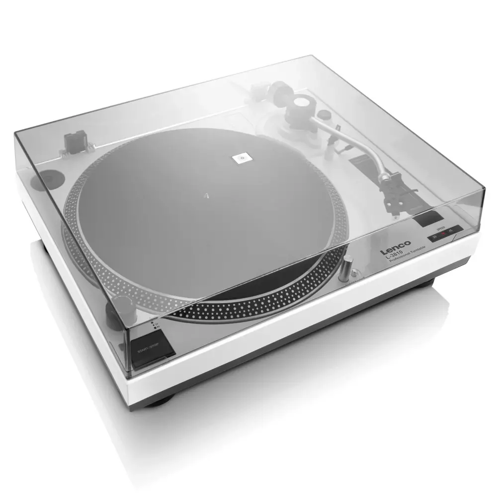 Lenco L-3810WH Direct Driver Turntable