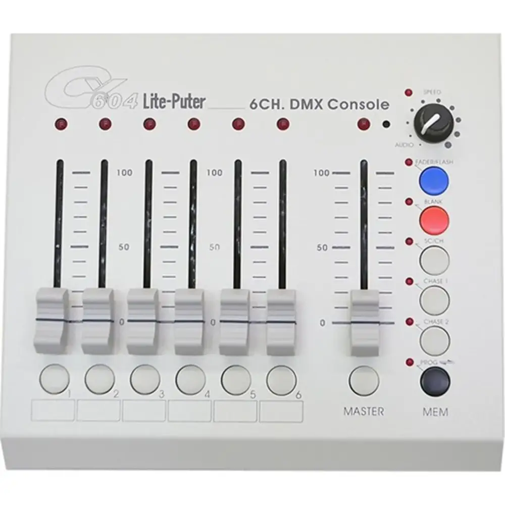 Lite-Putter CX-604 6 Kanal DMX Işık Mikseri