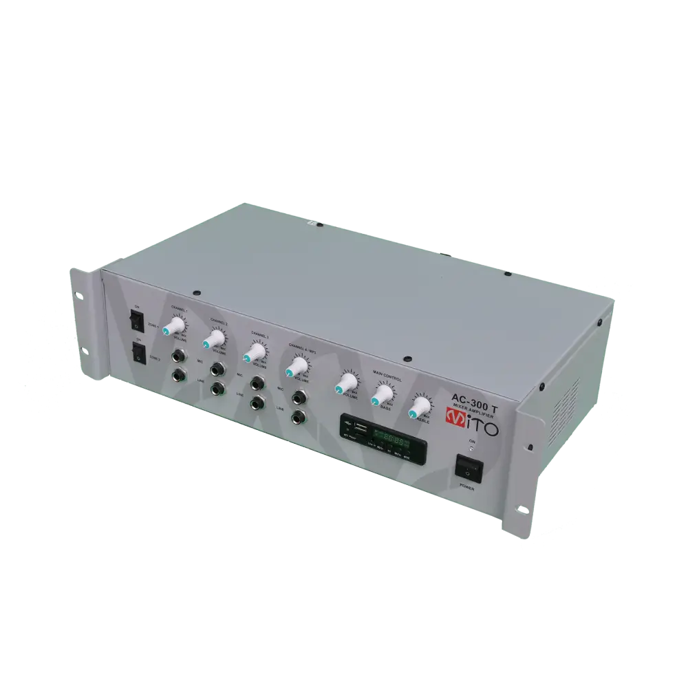 MITO AC 300 USB T V2 8 Kanal Power MixerAmfi