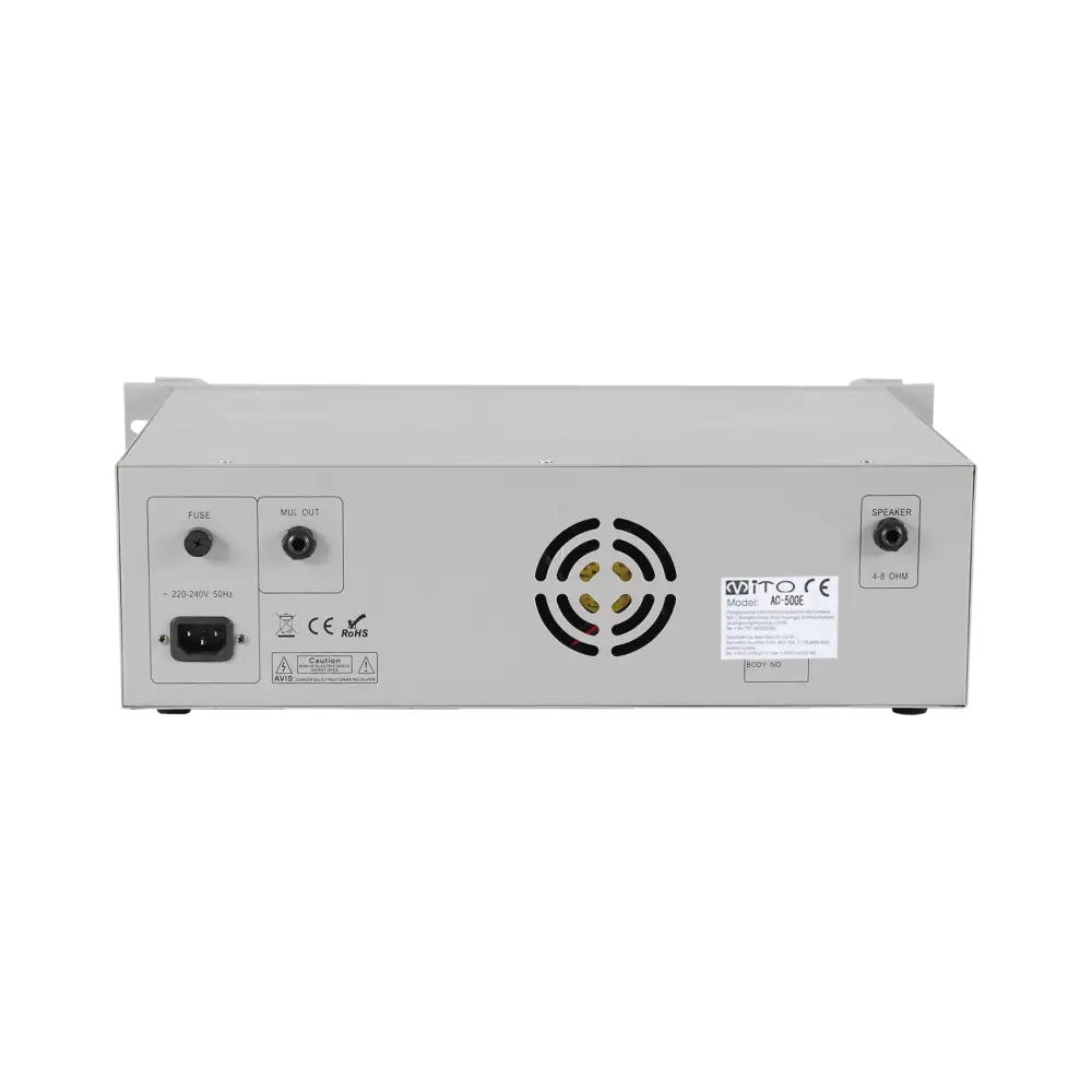 MITO AC 500 USB V2 500W 8 Kanal Power Mixer Amfi