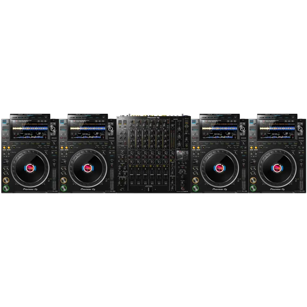Pioneer DJ CDJ-3000 (4 Adet ) ve DJM-V10 DJ Setup