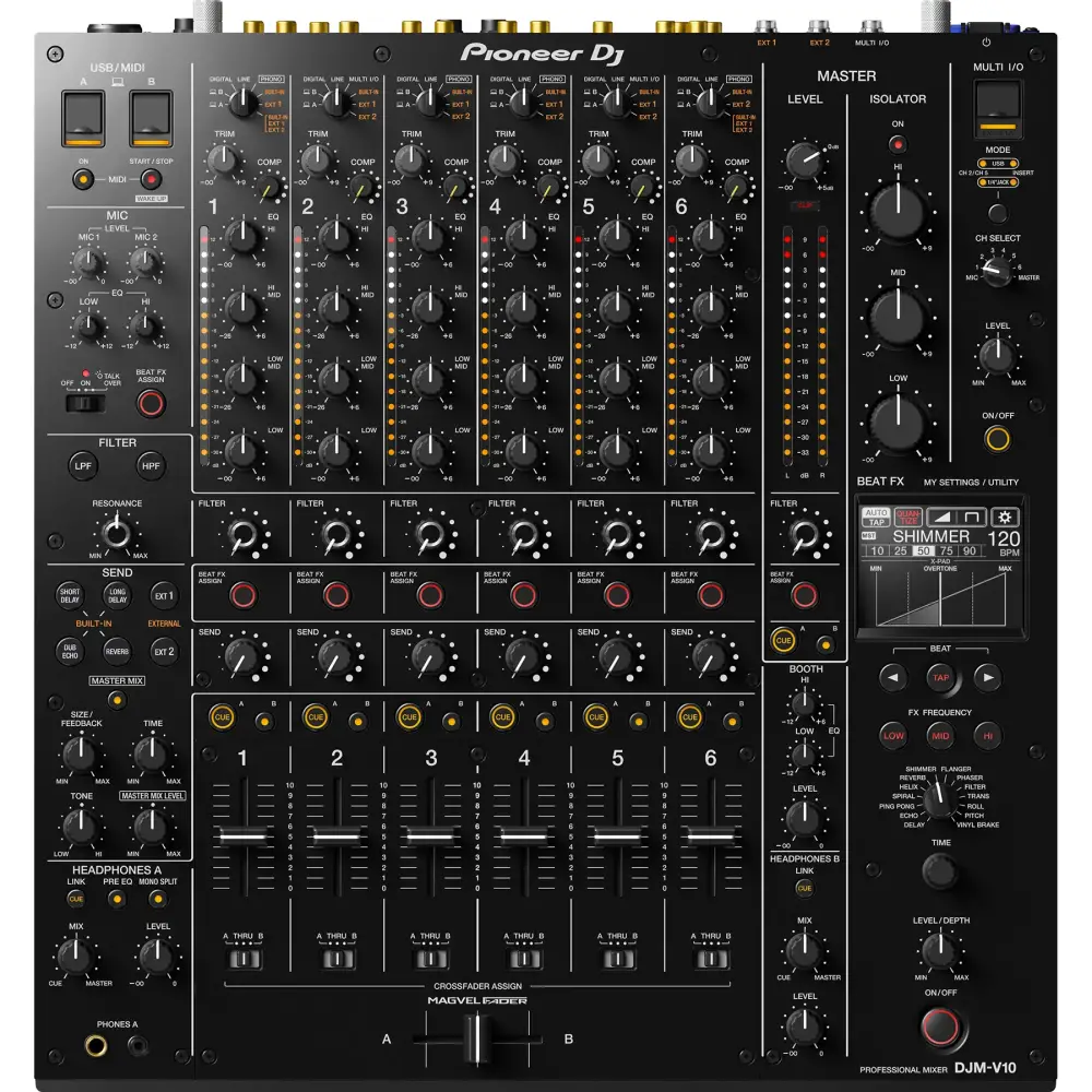 Pioneer DJ CDJ-3000 + DJM-V10 + PLX-1000 + Synthesizer DJ Setup