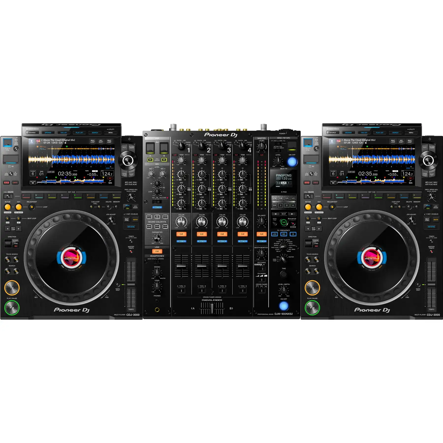 Pioneer DJ CDJ3000 ve DJM900NXS2 DJ Setup Müzik Üssü