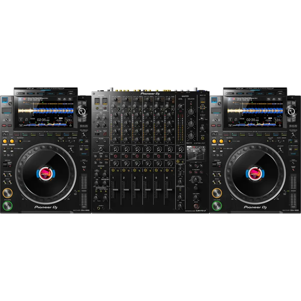 Pioneer DJ CDJ-3000 ve DJM-V10LF DJ Setup