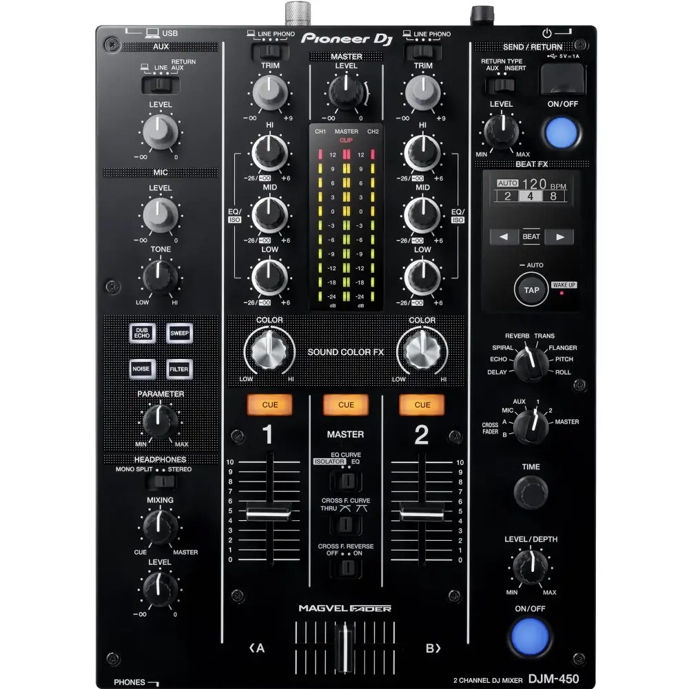 Pioneer DJ CDJ-350 ve DJM-450 DJ Setup