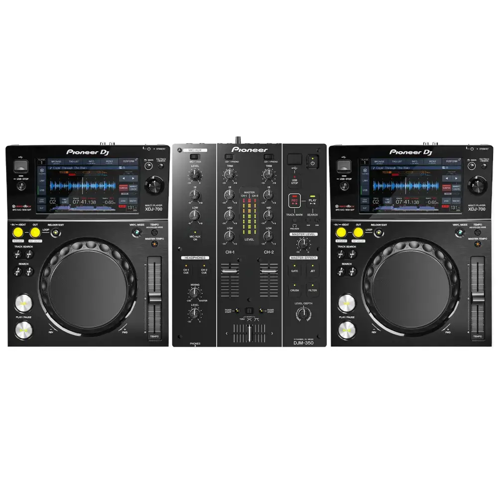 Pioneer DJ XDJ-700 ve DJM-350 DJ Setup