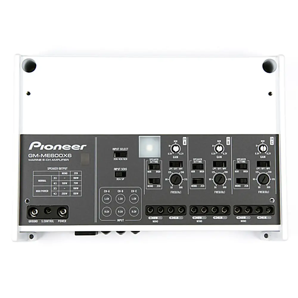 Pioneer GM-ME600X6 6 Kanal Marine Amplifikatör