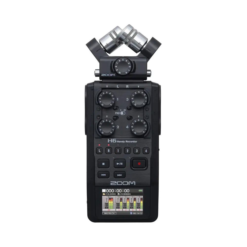 Zoom H6 Ses Kayıt Cihazı (Siyah)